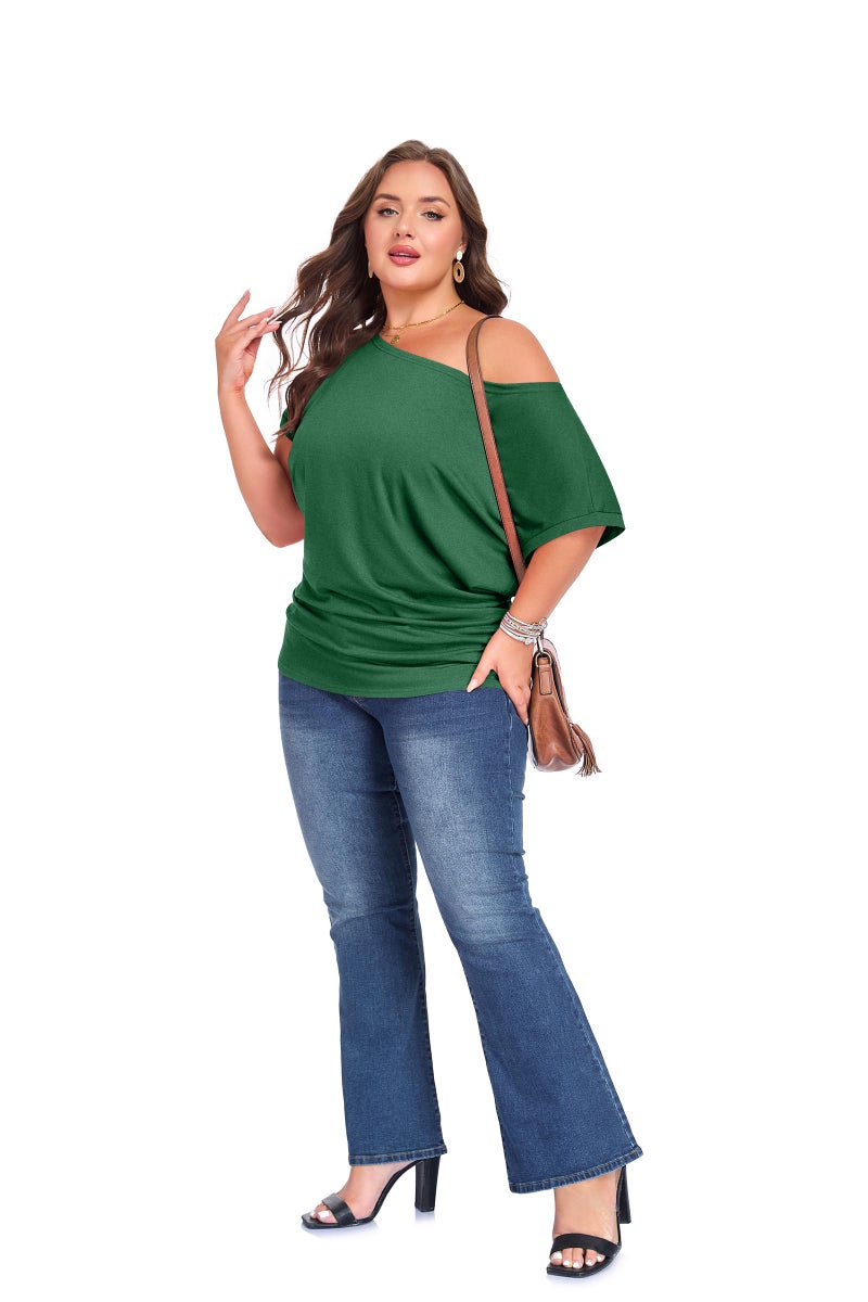 Poetsky Short Sleeve Shirts for Women St Patricks Day Summer Blouse, Green, L - Image 5